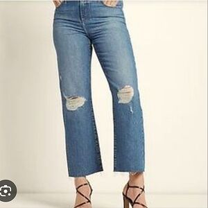 Express 90s Ankle Boot Mid Rise Jeans